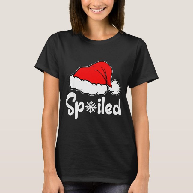 Camiseta Siled Broke Santa Hat Christmas Matching Pajamas  (Anverso)