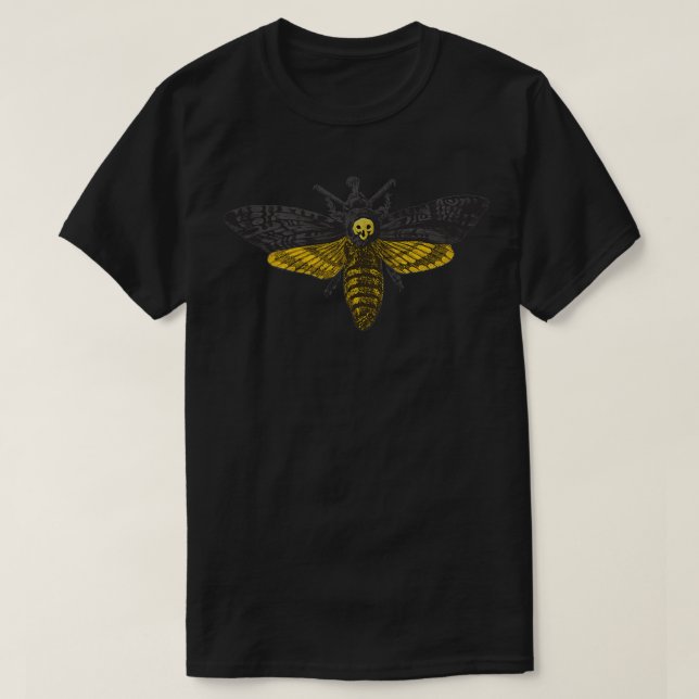 Camiseta Silence of the Sheep Deathshead Moth Custom Mask (Diseño del anverso)