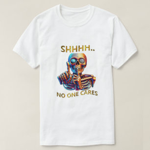 Camiseta Silence Speaks Volumes Colorful Skeletal Figure