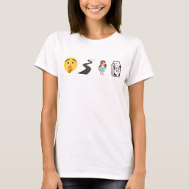 Camiseta Silencio de la carretera de la chica de la leche -