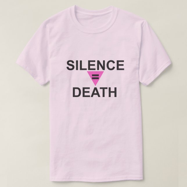 CAMISETA SILENCIO IGUAL A MUERTE (Diseño del anverso)