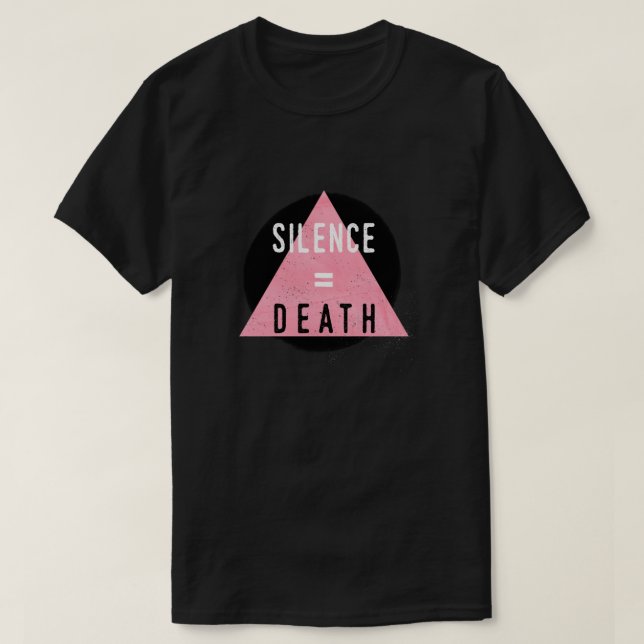 Camiseta Silencio= Muerte Esencial (Diseño del anverso)