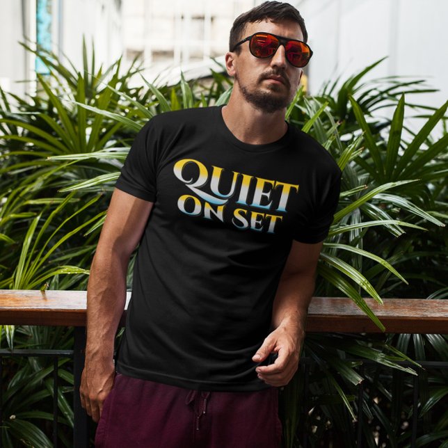 Camiseta Silencio sobre el set - Cine divertida (Subido por el creador)