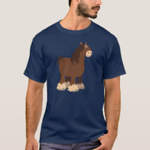 Camiseta silenciosa Personalizado Shire Horse