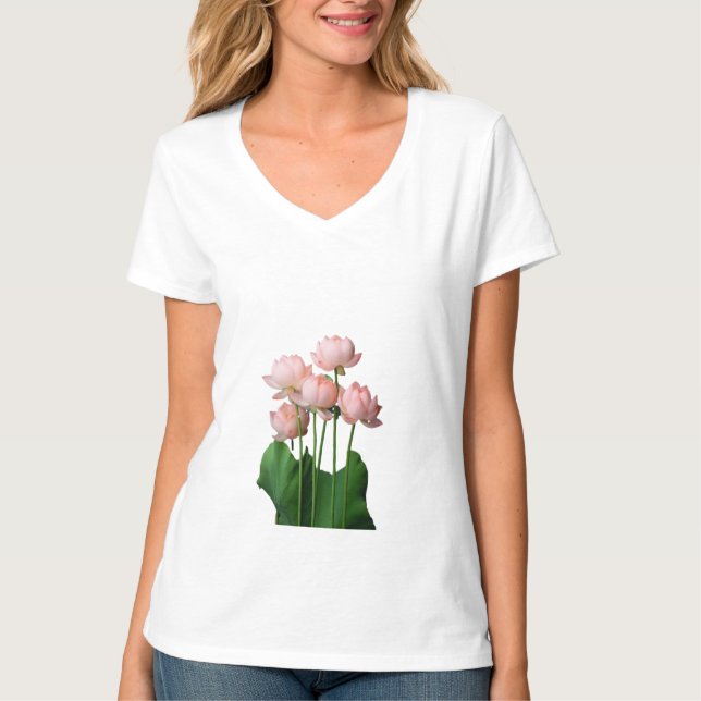 Camiseta Silent Bloom Lotus in Stillness Grace Rising Seren (Anverso)