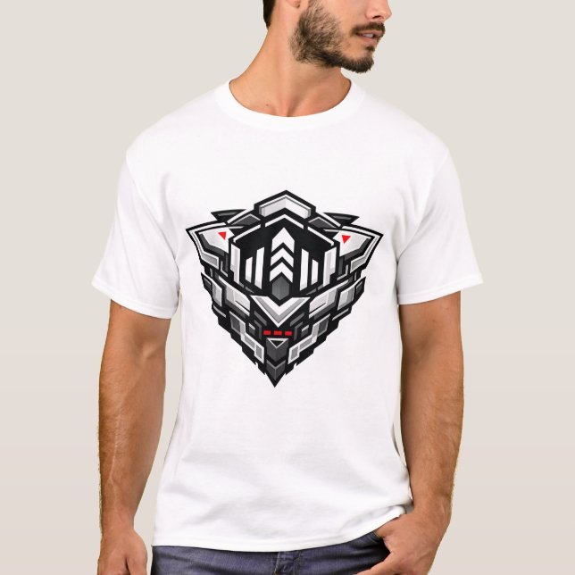 Camiseta Silent Grid | Mecha Signal Vanguard (Anverso)