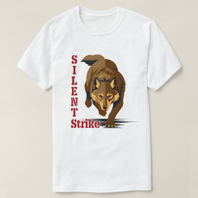 Camiseta Silent Strike – Wolf Precision Power Tee (Diseño del anverso)