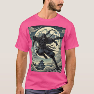 Camiseta Silent Warrior: Ninja Under the Moon