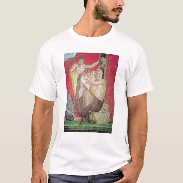 Camiseta Silenus y el sátiro joven, pared del este (Anverso)