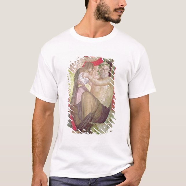Camiseta Silenus y el sátiro joven, pared del este (Anverso)