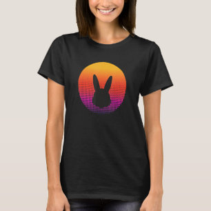 Camiseta Silhouette animal de conejo conejo chiquito al ata