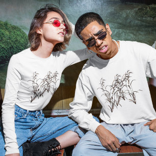 Camiseta Silhouette artística de la cebada madura