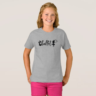 Camiseta Silhouette Ballet Dancer Slippers