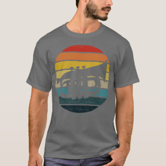 Camiseta Silhouette Baritone En Una Estrella Retro Molesta