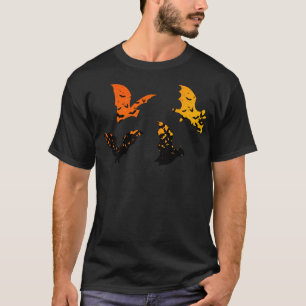 Camiseta Silhouette Bats Vampiro Drácula Halloween Patrón