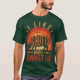 Camiseta Silhouette Bbq Grill Me Gusta El Cerdo Y No Puedo