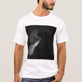 Camiseta Silhouette Black Cat Moonlight