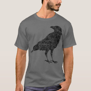 Camiseta Silhouette Black Crow Raven Bird