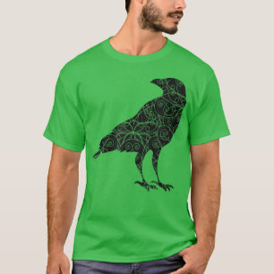 Camiseta Silhouette Black Crow Raven Bird