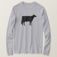 Silhouette Black Holstein Cow