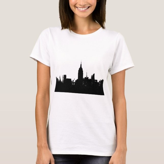 Camiseta Silhouette Black White New York (Anverso)