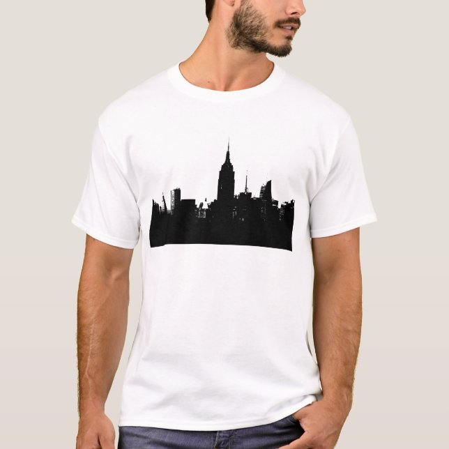 Camiseta Silhouette Black White New York (Anverso)