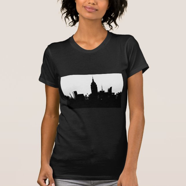 Camiseta Silhouette Black White New York (Anverso)