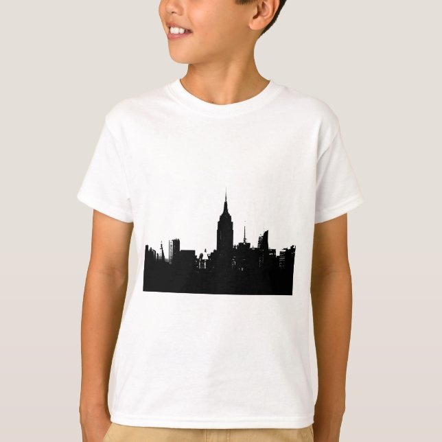 Camiseta Silhouette Black White New York (Anverso)