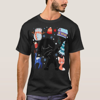 Camiseta Silhouette Boy Nieve en el clima de temperatura de