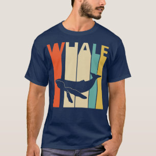 Camiseta Silhouette de animales de ballena vintage