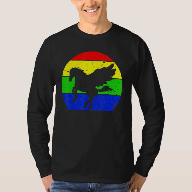 Camiseta Silhouette de animales Pegasus Retro Pegasus de ép (Anverso)