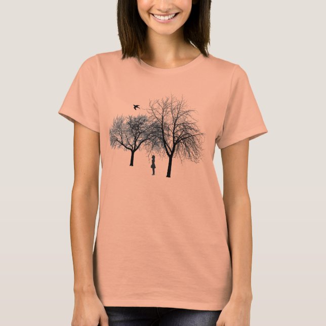 Camiseta Silhouette de árbol (Anverso)