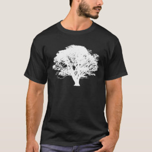 Camiseta Silhouette de árbol de manzana