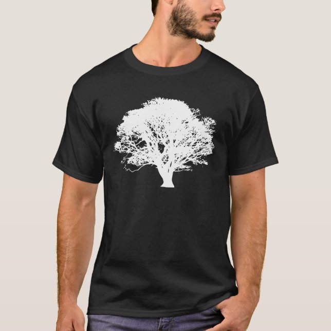 Camiseta Silhouette de árbol de manzana (Anverso)