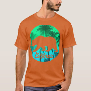 Camiseta Silhouette de árbol de palmas de oso de California