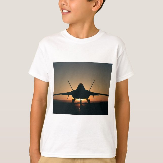 Camiseta Silhouette de aviones militares (Anverso)