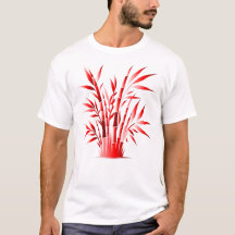 Silhouette de Bambú Rojo - Diseño audaz de Zen Nat