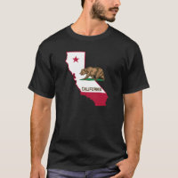 Silhouette de Bandera de California