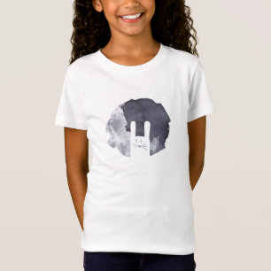 Camiseta Silhouette de conejo blanco