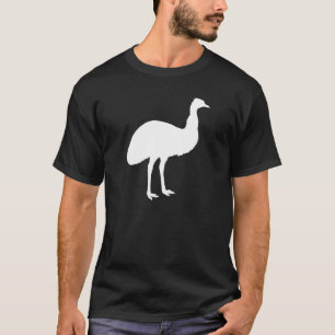 Camiseta Silhouette de Emu negro y blanco