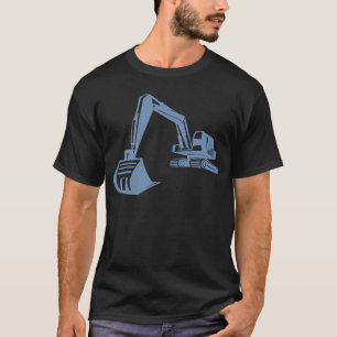 Camiseta Silhouette de excavadora, diseño preciso para pesa