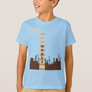 Camiseta Silhouette de fábrica Wonka