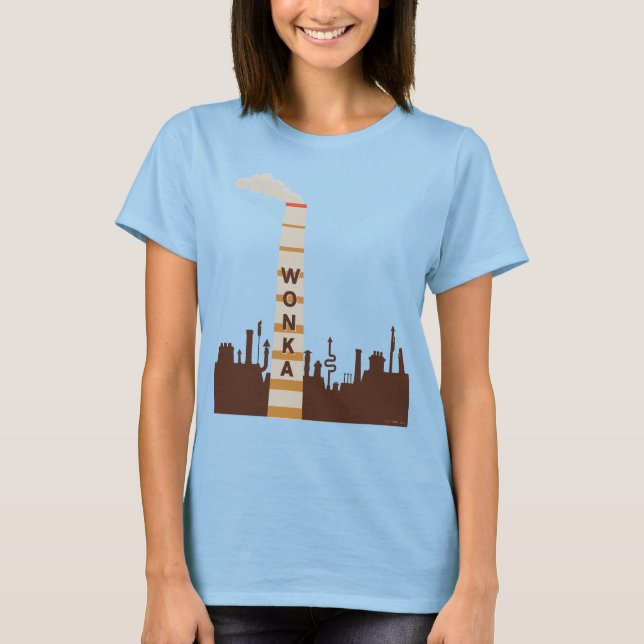 Camiseta Silhouette de fábrica Wonka (Anverso)
