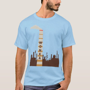 Camiseta Silhouette de fábrica Wonka