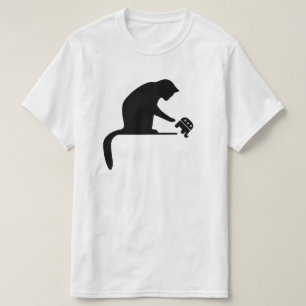 Camiseta Silhouette de gato negro