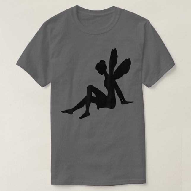 Camiseta Silhouette de hadas negras (Diseño del anverso)