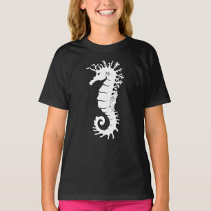 Camiseta Silhouette de la Creatura del Mar - caballitos de