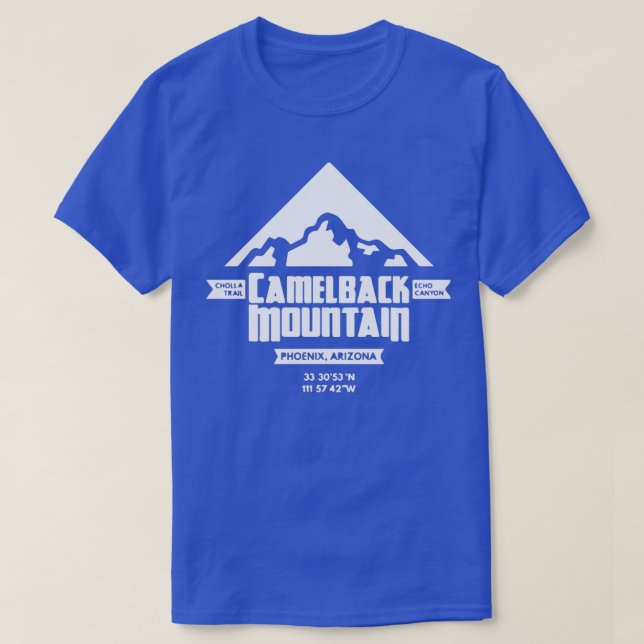 Camiseta Silhouette de la montaña Camelback (Diseño del anverso)