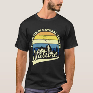 Camiseta Silhouette de Montaña y Bosque 4