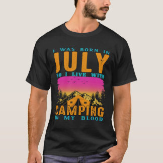 Camiseta Silhouette de Montaña y Escenario Forestal 128